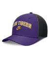Nike Men's Purple/black Lsu Tigers Legacy Arch Rise Performance Trucker Adjustable Hat In Multi