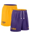 Nike Men's Purple/gold Lsu Tigers 2025 Sideline Reversible Performance Shorts In Purple
