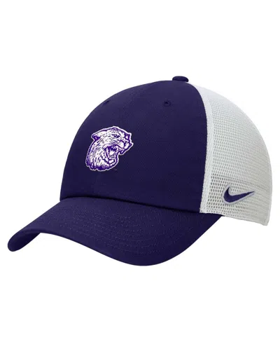 Nike Men's Purple/white Kansas State Wildcats Vintage Club Trucker Adjustable Hat In Purple,white