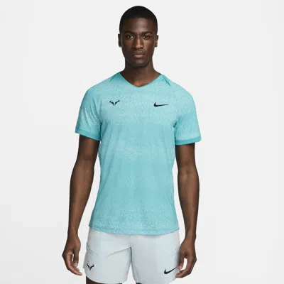 Nike Men's Rafa Dri-fit Adv Short-sleeve Tennis Top In Green
