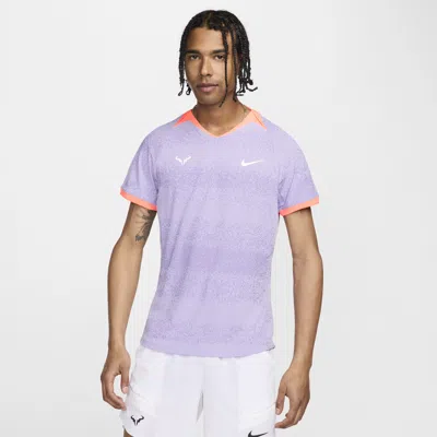 Nike Men's Rafa Dri-fit Adv Short-sleeve Tennis Top In Purple