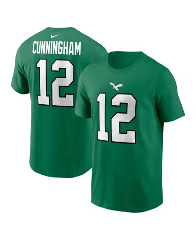 Nike Men's Randall Cunningham Kelly Green Philadelphia Eagles Retired Player Name Number T-shirt