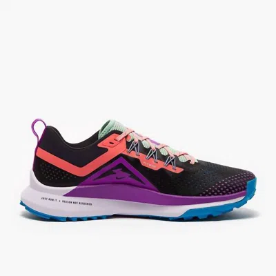 Nike Men's React Pegasus Trail 4 Sneaker In Black/magic Ember-purple