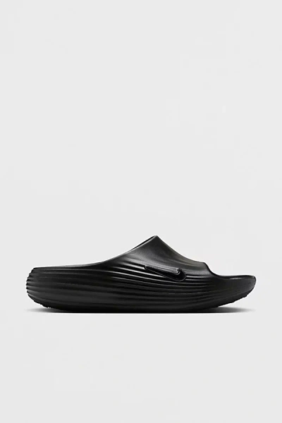 NIKE MEN'S REACTX REJUVEN8 SLIDE IN BLACK/BLACK BLACK, MEN'S AT URBAN OUTFITTERS