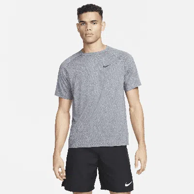 Nike Men's Ready Dri-fit Short-sleeve Fitness Top In Black
