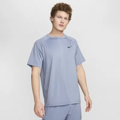 Nike Men's Ready Dri-fit Short-sleeve Fitness Top In Blue