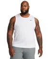 Nike Men's Dri-fit Sleeveless Swim Hydroguard (extended Size) In White