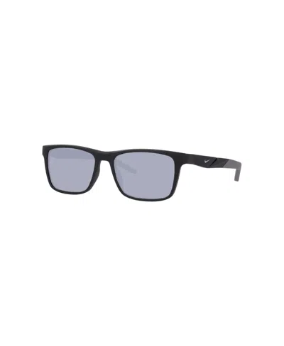 Nike Men's Rectangle Sunglasses,  Radeon 1 Fv2402 Nk000691 In Black