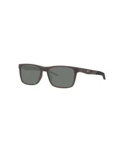 Nike Men's Rectangle Sunglasses,  Radeon 1 Fv2402 Nk000691 In Brown