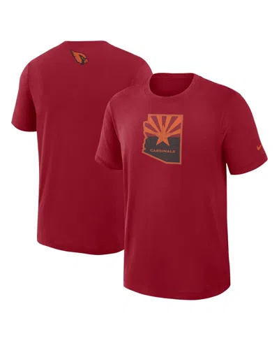 Nike Men's Red Arizona Cardinals 2025 Rivalries Collection Slub Dri-fit T-shirt In Brown
