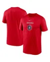 Nike Red New England Patriots Horizontal Lockup Legend T-shirt In Red