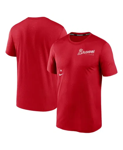 Nike Men's Red Washington Nationals Authentic Collection Early Work Tri-blend Performance T-shirt