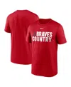 Nike Men's Red Atlanta Braves Local Legend Performance T-shirt In Red