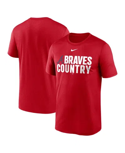 Nike Men's Red Atlanta Braves Local Legend Performance T-shirt