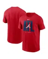Nike Atlanta Braves Team Scoreboard  Men's Mlb T-shirt In Red