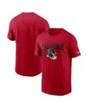 Nike Men's Red Atlanta Falcons Primetime Helmet Essential T-shirt In Red
