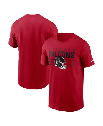 Nike Men's Red Atlanta Falcons Primetime Helmet Essential T-shirt