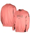 Nike Men's Red Chicago Bulls Courtside Standard Issue Performance Pullover Sweatshirt In Light Red