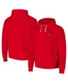Nike Men's Red Chicago Bulls Courtside Standard Issue Premium Performance Pullover Hoodie In Red