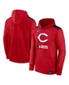 Nike Men's Cincinnati Reds Authentic Collection  Therma Mlb Pullover Hoodie In Red