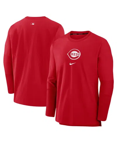 Nike Men's Red Cincinnati Reds Authentic Collection Player Performance Pullover Sweatshirt