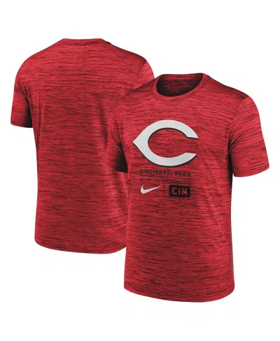 Nike Men's Red Cincinnati Reds Large Logo Velocity T-shirt
