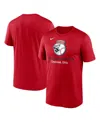 Nike Men's Red Cincinnati Reds Stadium Legend Performance T-shirt In Red