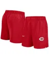 Nike Men's Red Cincinnati Reds Woven Victory Performance Shorts In Red