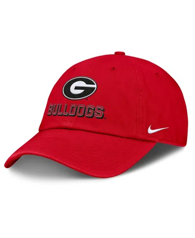 NIKE MEN'S RED GEORGIA BULLDOGS 2025 ON-FIELD CLUB ADJUSTABLE HAT