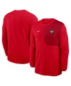 Nike Men's Red Georgia Bulldogs 2025 Sideline Coach Uv Performance Long Sleeve T-shirt In Red