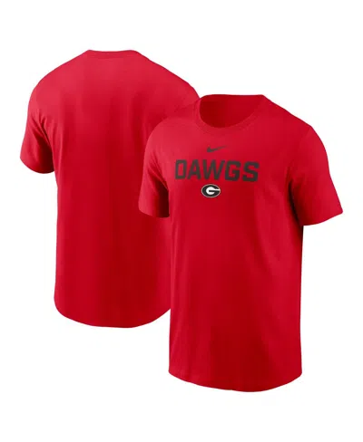 Nike Kids' Men's Red Georgia Bulldogs 2025 Sideline Mantra Performance T-shirt