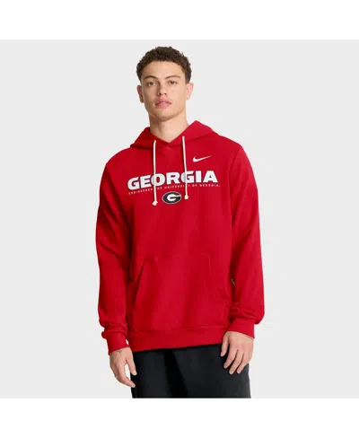 Nike Red Georgia Bulldogs 2025 Sideline Standard Issue Dri-fit Hoodie