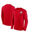 Nike Men's Red Georgia Bulldogs Alternate Logo Lockup Legend Performance Long Sleeve T-shirt In Red