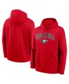 Nike Georgia Arch  Men's College Pullover Hoodie In Red