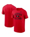 Nike Men's Red Georgia Bulldogs Legacy Alma Mater T-shirt In Red