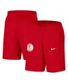 Nike Men's Red Georgia Bulldogs Logo Shorts In Red