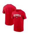 Nike Georgia Primetime Arch Stack  Men's College T-shirt In Red
