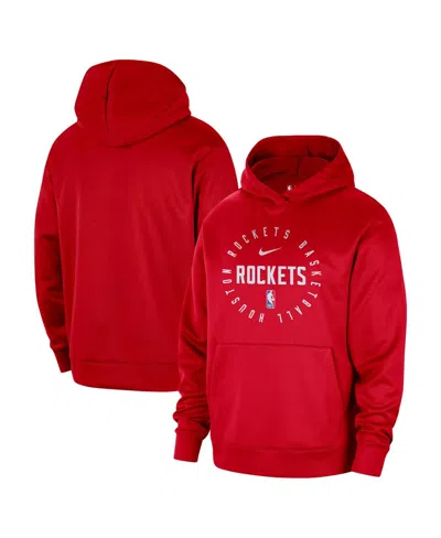 Nike Men's Red Houston Rockets 2024/25 Spotlight On-court Practice Performance Pullover Hoodie
