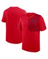 Nike Red Houston Texans Sideline Uv Performance Coach Shirt In Red