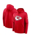 Nike Men's Red Kansas City Chiefs Club Logo Pullover Hoodie In Red