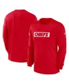 Nike Kansas City Chiefs Sideline Player Team Issue Menâs  Men's Dri-fit Long-sleeve Top In Red