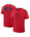 Nike Men's Red Los Angeles Angels Authentic Collection Early Work Tri-blend Performance T-shirt In Red