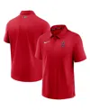 Nike Men's Red Los Angeles Angels Authentic Collection Flex Performance Polo Shirt In Red