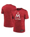 Nike Men's Red Minnesota Twins Authentic Collection Velocity Performance Practice T-shirt In Red