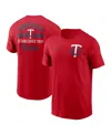 Nike Minnesota Twins 2-hit  Men's Mlb T-shirt In Red