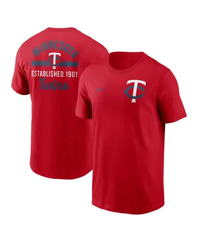 NIKE MEN'S RED MINNESOTA TWINS T-SHIRT