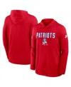 Nike Red New England Patriots Alt Pack Pass Accuracy Performance Long Sleeve Hoodie T-shirt In Red
