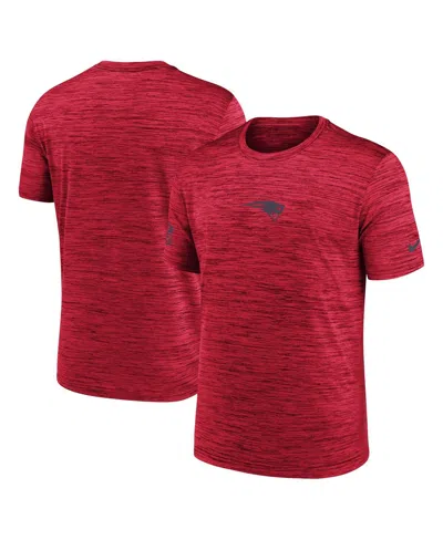 Nike Red New England Patriots Sideline Velocity Performance T-shirt