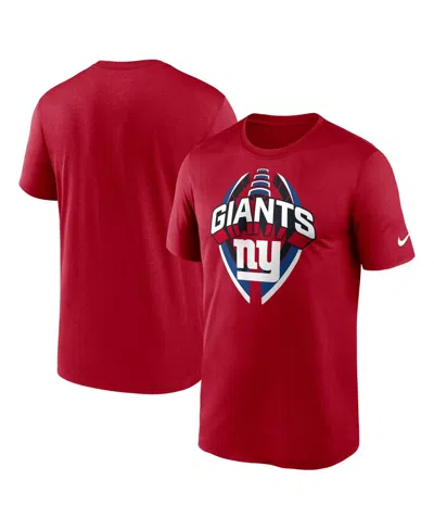 Nike Men's Red New York Giants Legend Icon Performance T-shirt