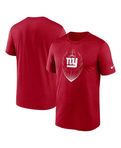 Nike Men's Red New York Giants Primetime Legend Icon Performance T-shirt